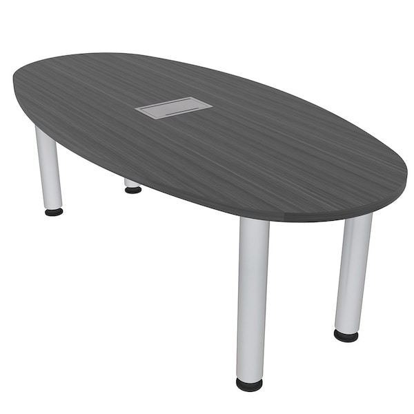 33.5 in W, 59.5 in L, 29 in H, Engineered Wood Top, Grey